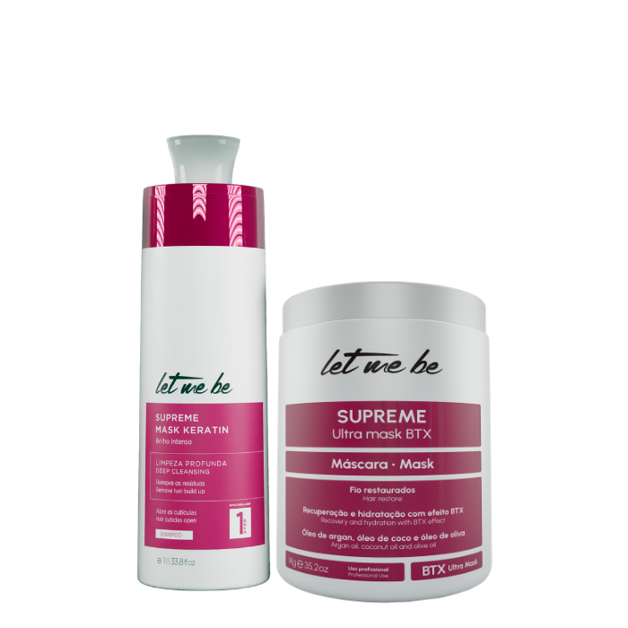 BTX Supreme Ultra Mask | 1 kg + Anti -Waste Shampoo Supreme | 1l