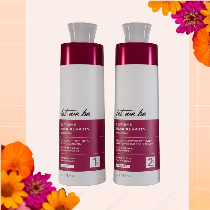 Oberste Glattung Kit Mask Keratin | 2x1l