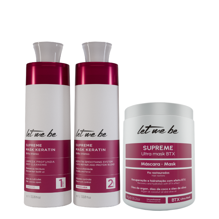 Oberste Glattung Kit Mask Keratin | 2x1l + BTX Supreme Ultra Mask | 1 kg