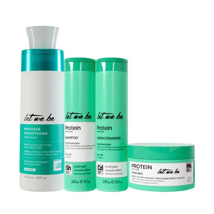 Proteinglättung Einzelschritt | 500 ml + Protein Home Care Kit - Liso länger | Postprogressiv