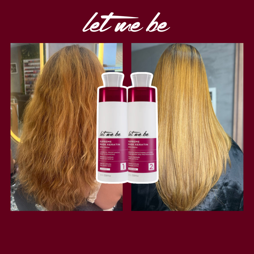 Oberste Glattung Kit Mask Keratin | 2x1l