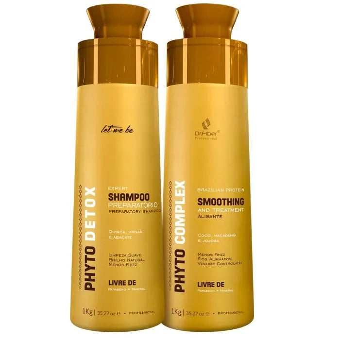 Phyto Entgiftung Vorbereitungs Shampoo | 1L + Phyto -Komplex -Glattung | 1l