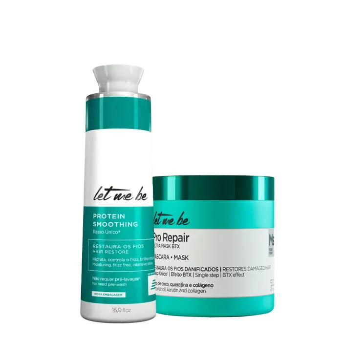 Proteinglättung Einzelschritt | 500 ml + BTX Pro Reparatur Ultra Mask | 500 g