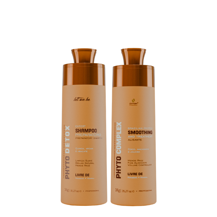 Phyto Entgiftung Vorbereitungs Shampoo | 1L + Phyto -Komplex -Glattung | 1l