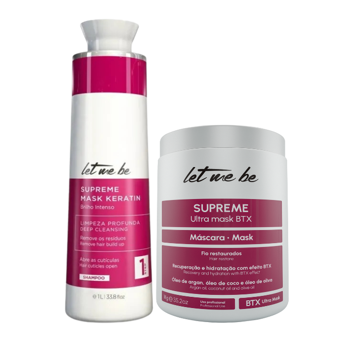 BTX Supreme Ultra Mask | 1 kg + Anti -Waste Shampoo Supreme | 1l