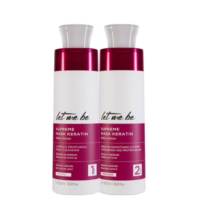 Kit Alisamento Supreme Mask Keratin | 2x500ml