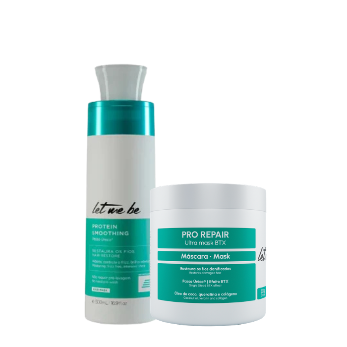 Proteinglättung Einzelschritt | 500 ml + BTX Pro Reparatur Ultra Mask | 500 g