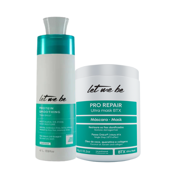Proteinglättung Einzelschritt | 1L + BTX Pro Reparatur Ultra Mask | 1 kg