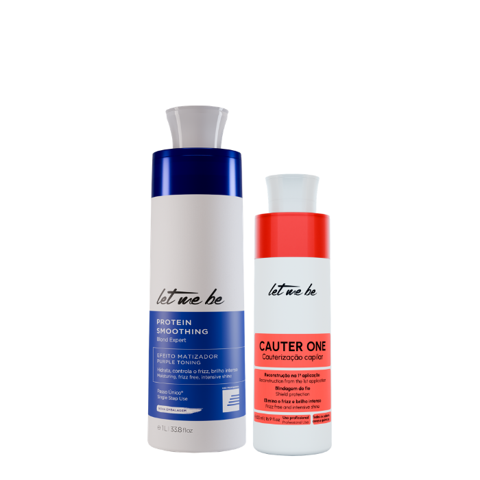 Blonde Expertenschritt -Glattung | 1L + Kauterauge eins - Lass mich | 500 ml